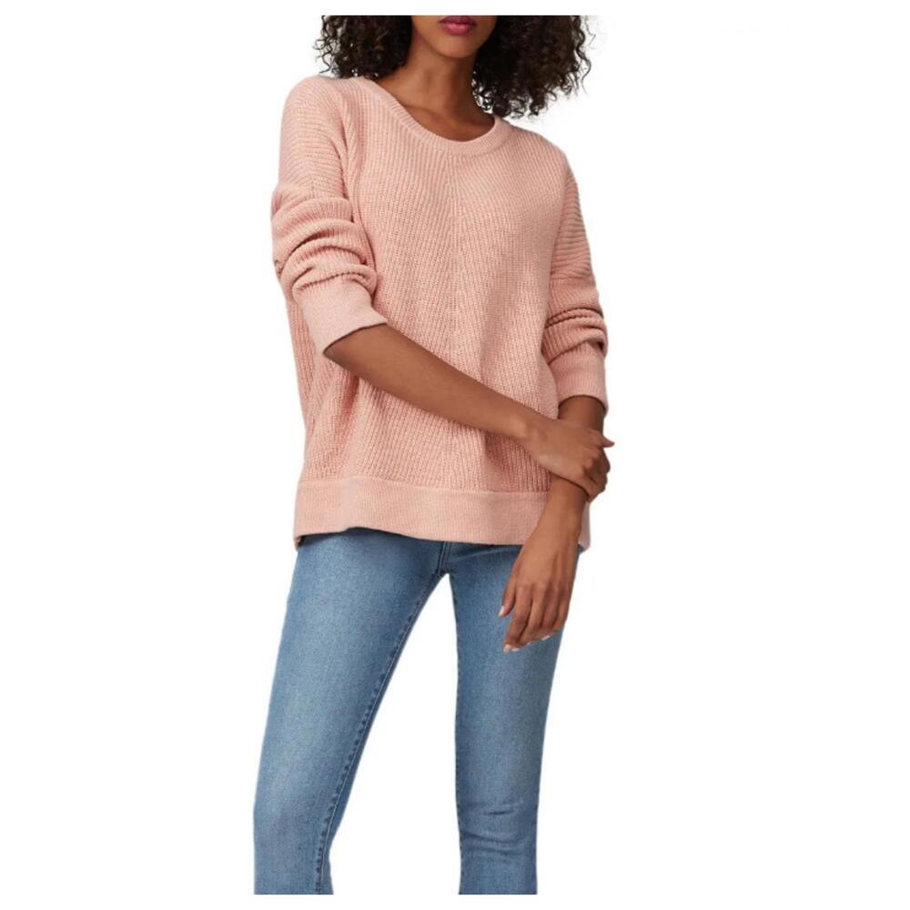 ELK Pink Cotton/Wool Rand Knit Sweater - Size 6